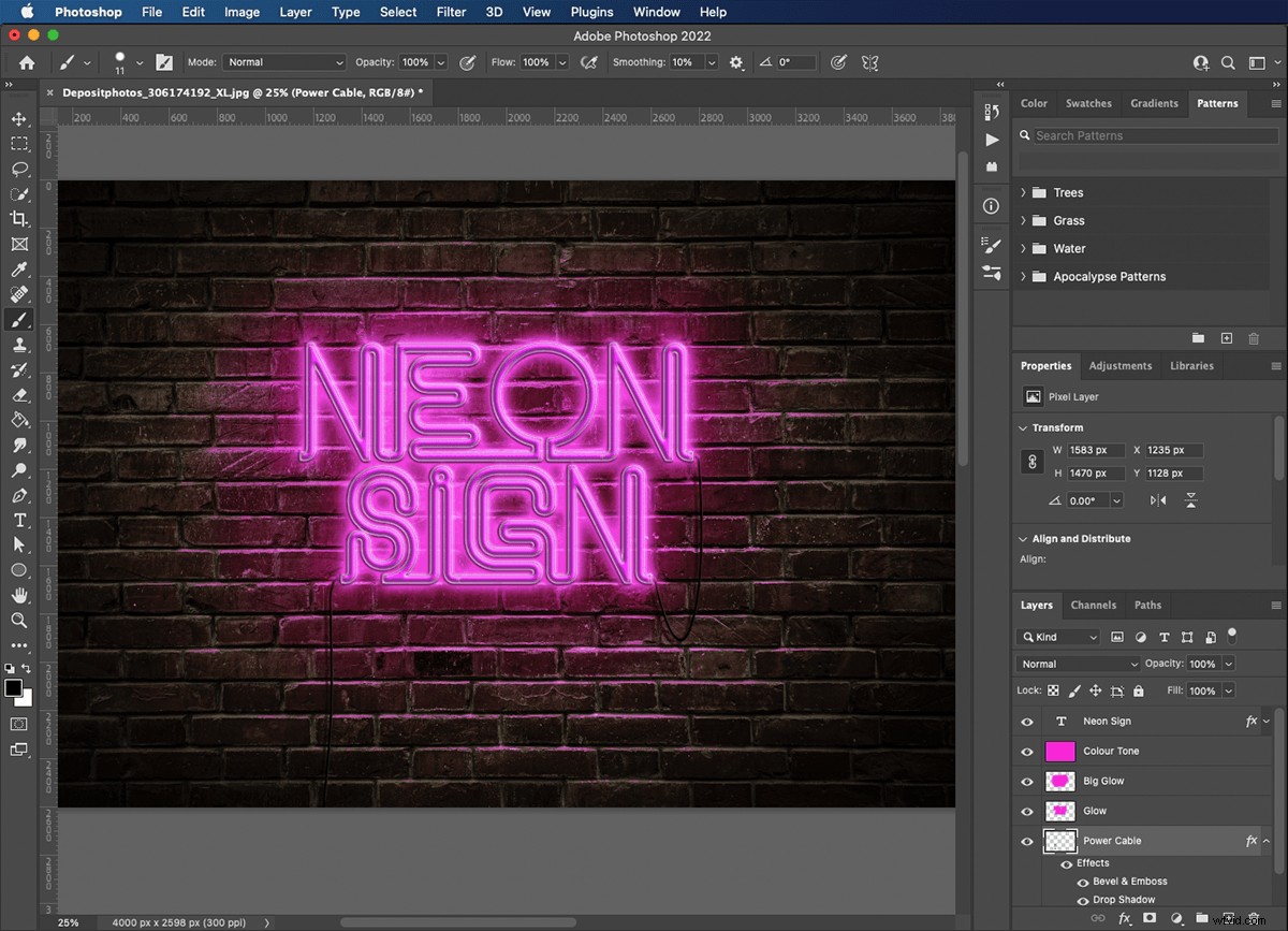 Create Realistic Glowing Neon Signs in Photoshop: Step-by-Step Tutorial