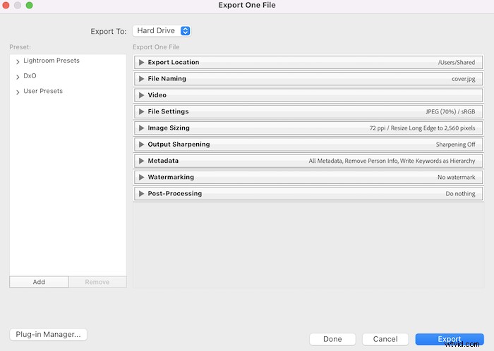 Optimal Lightroom Export Settings for Print, Instagram, Web & More