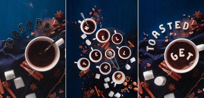 Stunning Still Life Photography: Food Typography Masterpieces