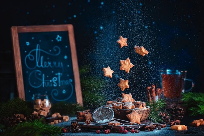 Master Levitating Christmas Cookies: Stunning Still Life Photography Tutorial