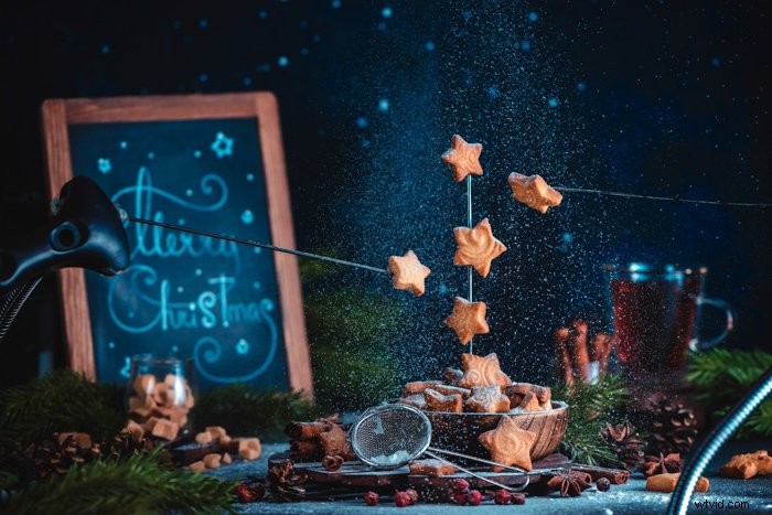 Master Levitating Christmas Cookies: Stunning Still Life Photography Tutorial