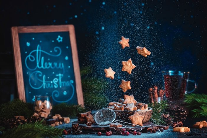 Master Levitating Christmas Cookies: Stunning Still Life Photography Tutorial