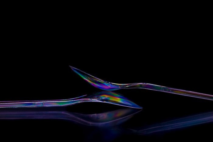 Create Stunning Abstract Rainbow Effects in Photos Using Photoelasticity
