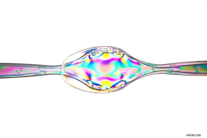 Create Stunning Abstract Rainbow Effects in Photos Using Photoelasticity