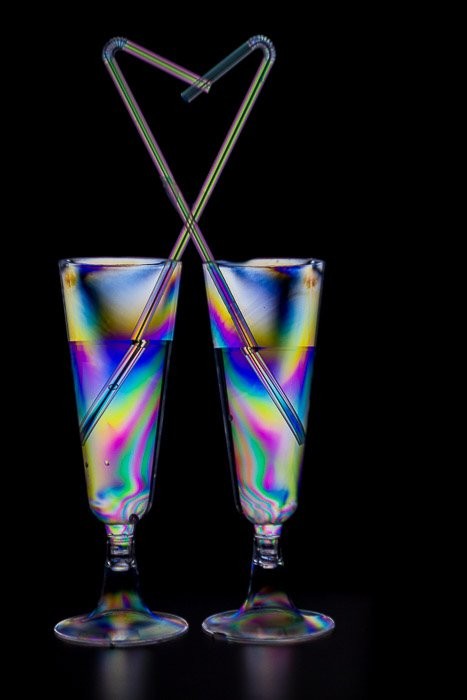 Create Stunning Abstract Rainbow Effects in Photos Using Photoelasticity