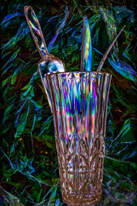 Create Stunning Abstract Rainbow Effects in Photos Using Photoelasticity