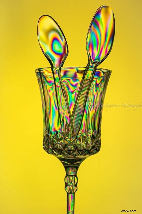Create Stunning Abstract Rainbow Effects in Photos Using Photoelasticity