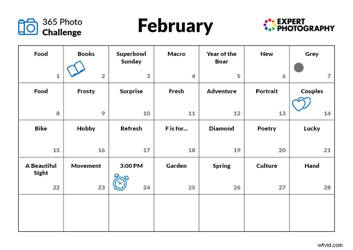 365-Day Photography Challenge Calendar: Daily Creative Prompts for the Entire Year
