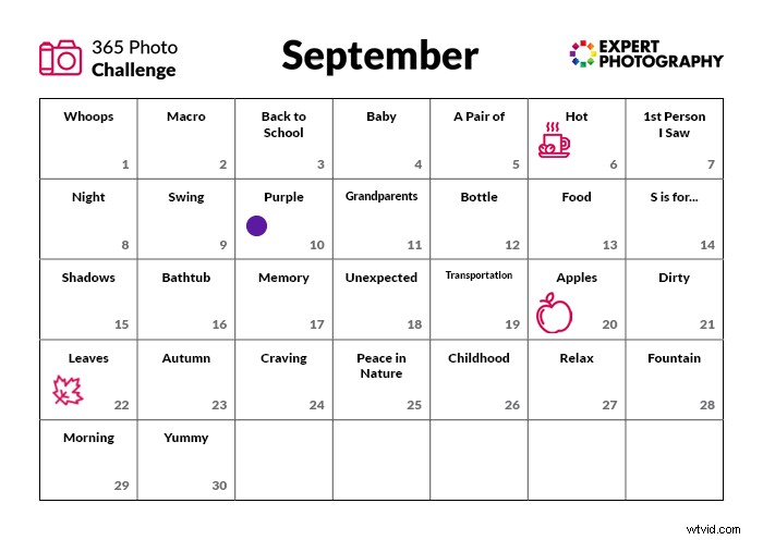 365-Day Photography Challenge Calendar: Daily Creative Prompts for the Entire Year