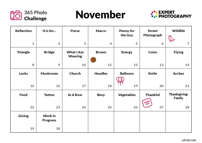 365-Day Photography Challenge Calendar: Daily Creative Prompts for the Entire Year