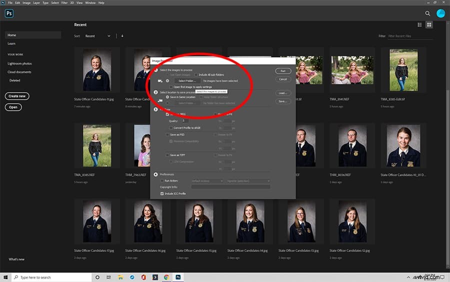 Batch Resize Multiple Images in Photoshop: Image Processor Guide