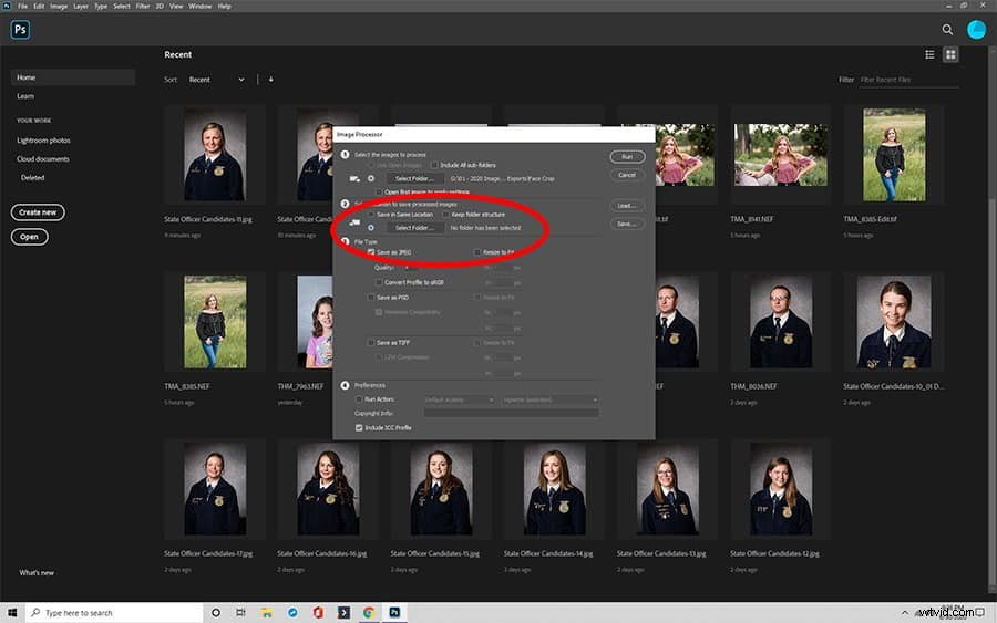 Batch Resize Multiple Images in Photoshop: Image Processor Guide