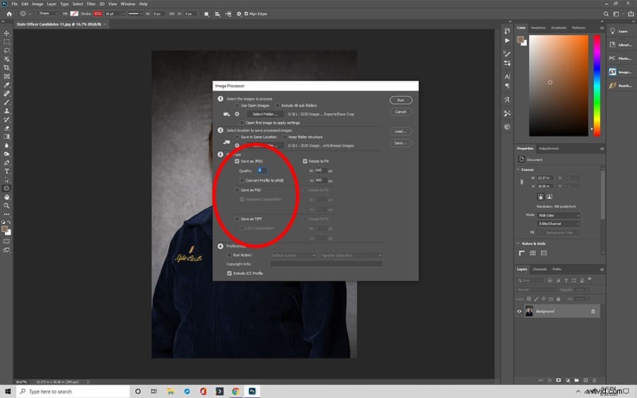 Batch Resize Multiple Images in Photoshop: Image Processor Guide
