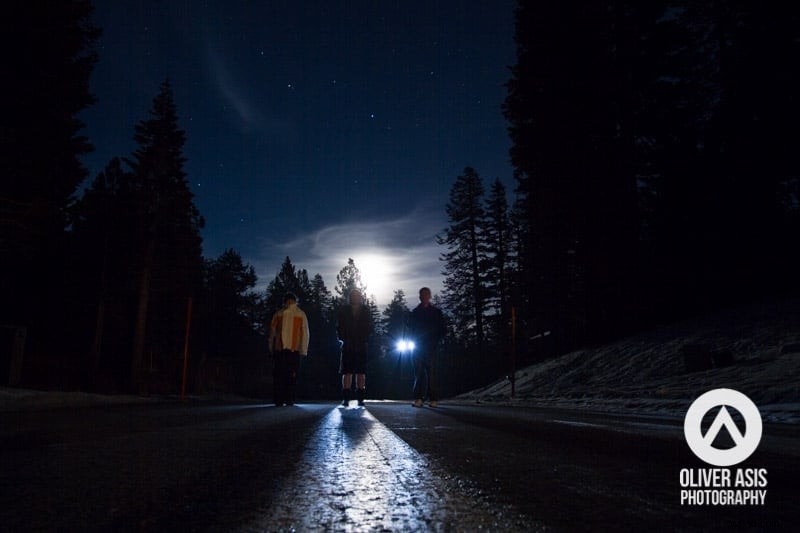 Capturing the  Moon Glow Halo : Creative Night Portraits in Mammoth Lakes