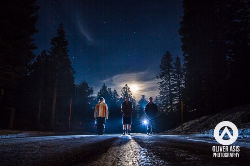 Capturing the  Moon Glow Halo : Creative Night Portraits in Mammoth Lakes