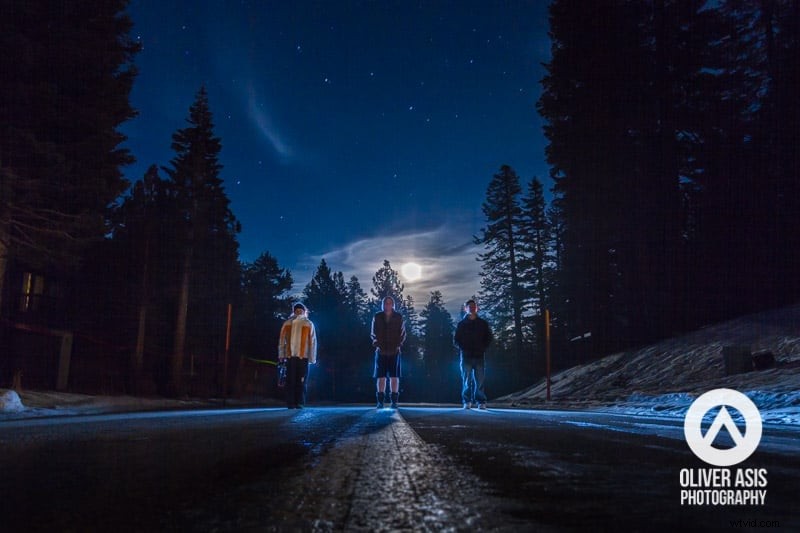 Capturing the  Moon Glow Halo : Creative Night Portraits in Mammoth Lakes