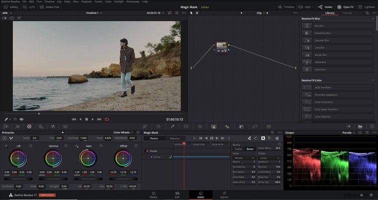DaVinci Resolve 17 s Magic Mask: Adobe-Like Tool Revolutionizing Isolation Grading