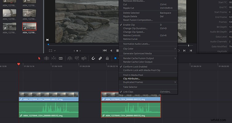 How to Use Clips from the Same Video File at Different Frame Rates in DaVinci Resolve