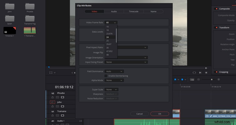 How to Use Clips from the Same Video File at Different Frame Rates in DaVinci Resolve
