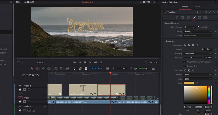 DaVinci Resolve vs. Adobe Premiere Pro: Text Effects & Titles Showdown