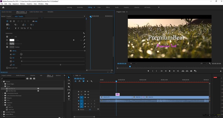 DaVinci Resolve vs. Adobe Premiere Pro: Text Effects & Titles Showdown