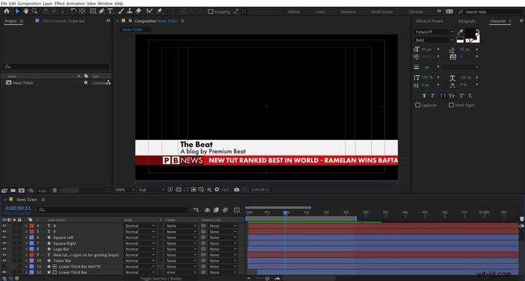 Create Professional News Tickers in After Effects: Step-by-Step Video Tutorial