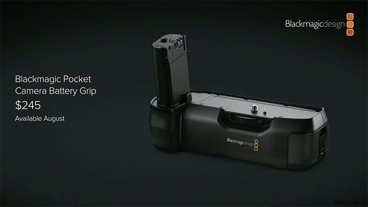 Blackmagic Design Unveils Stunning Battery Grip for Pocket Cinema Camera 4K at NAB 2019