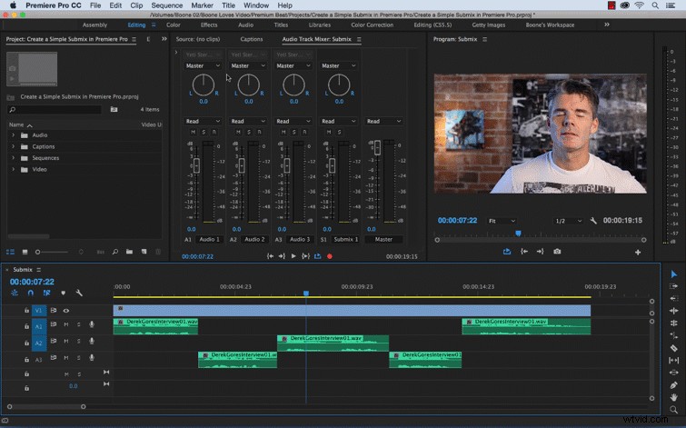 How to Create a Submix in Adobe Premiere Pro: Simplify Multi-Track Audio Editing