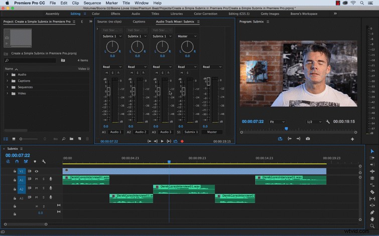 How to Create a Submix in Adobe Premiere Pro: Simplify Multi-Track Audio Editing