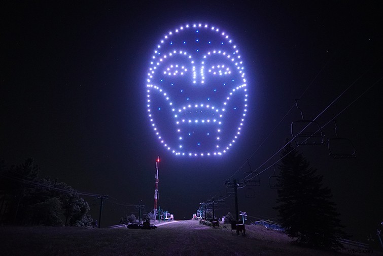 How iPhone Facial Capture Tech Choreographed 200 Drones into a Massive Michigan Sky Show