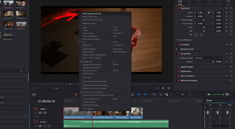 Master Compound Clips in DaVinci Resolve: Simplify Editing and Effects