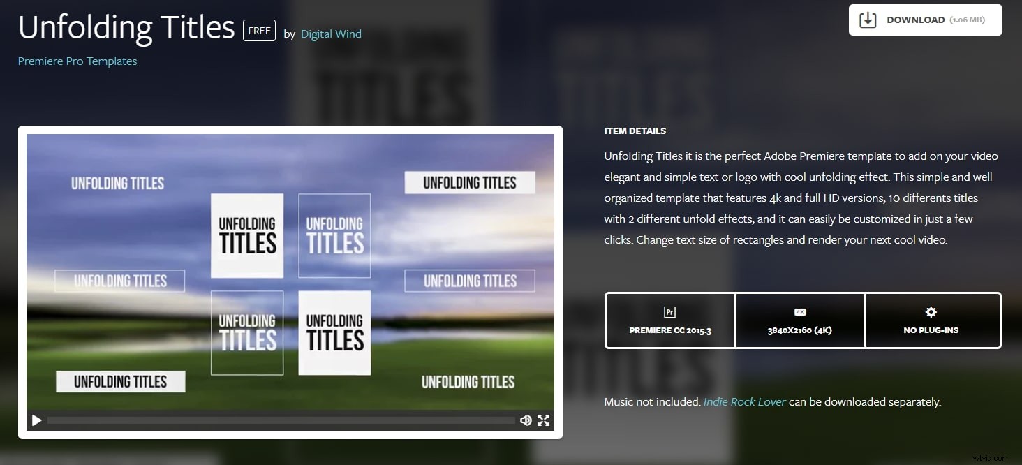 20 Best Free Adobe Premiere Pro Title & Intro Templates – Instant Download