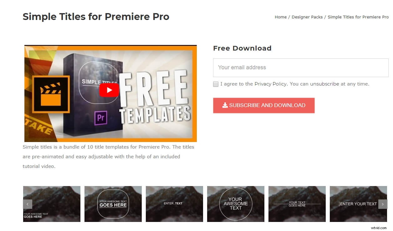 20 Best Free Adobe Premiere Pro Title & Intro Templates – Instant Download