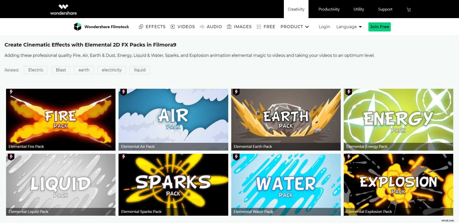 Create Stunning 2D Elemental VFX: Fire, Water, Earth & Air Effects for Videos