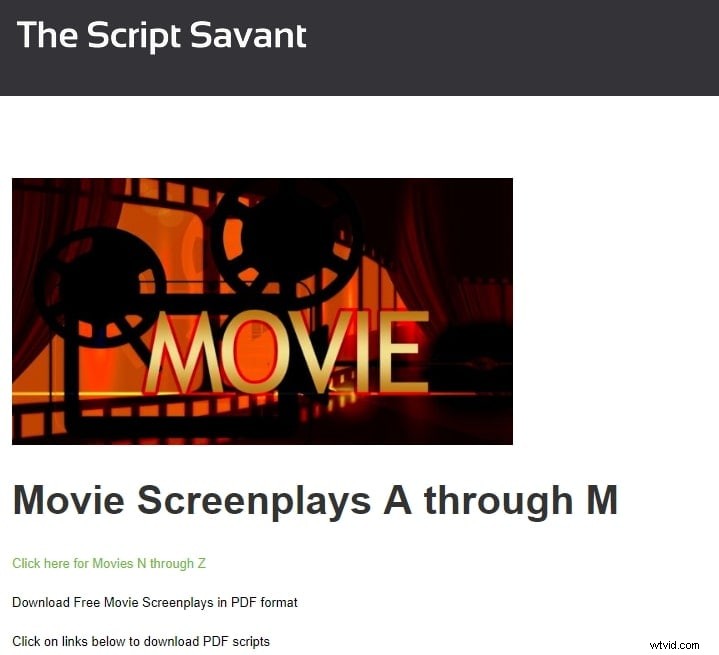 Top 15 Websites to Download Full Movie Scripts for Free
