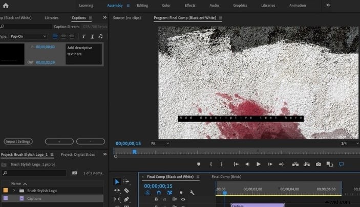 Step-by-Step Guide: How to Add Subtitles and Captions to Videos in Adobe Premiere Pro