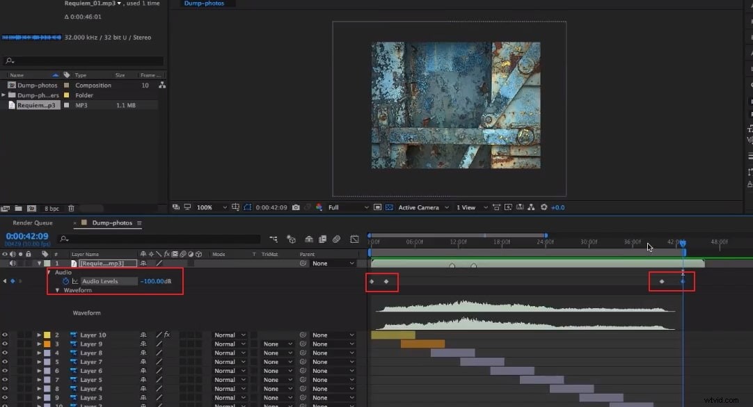 Master Fade In & Fade Out: Audio Editing Tutorial in Adobe After Effects