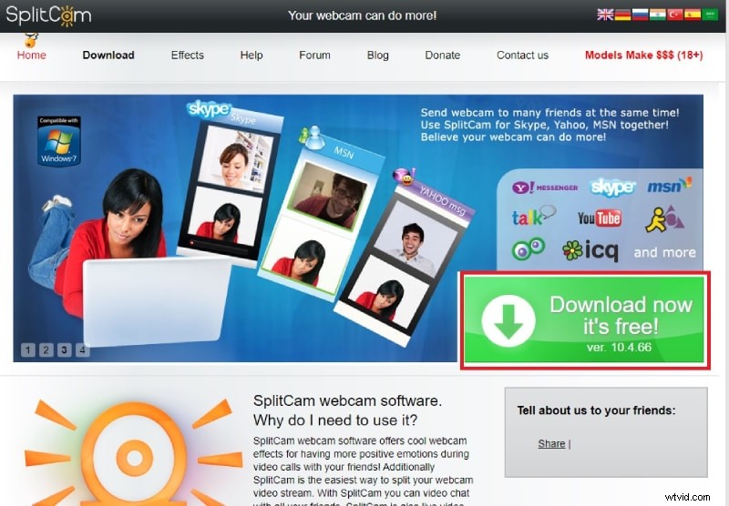 SplitCam Review: Free Webcam & Screen Recorder with Effects & 3D Masks