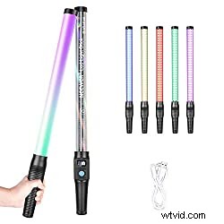 Best Budget Portable RGB LED Tube Light for Video Vlogging & Filmmaking