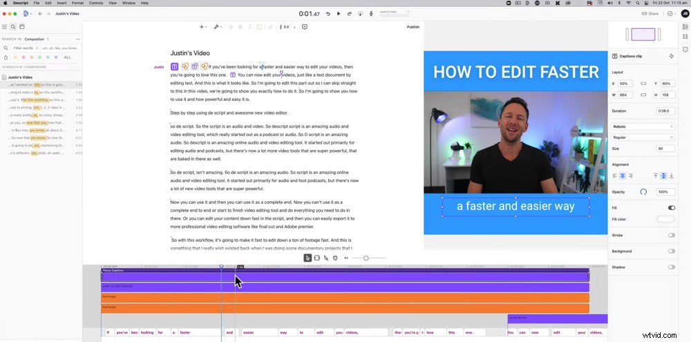 Edit Videos Effortlessly by Editing Text: Descript Tutorial