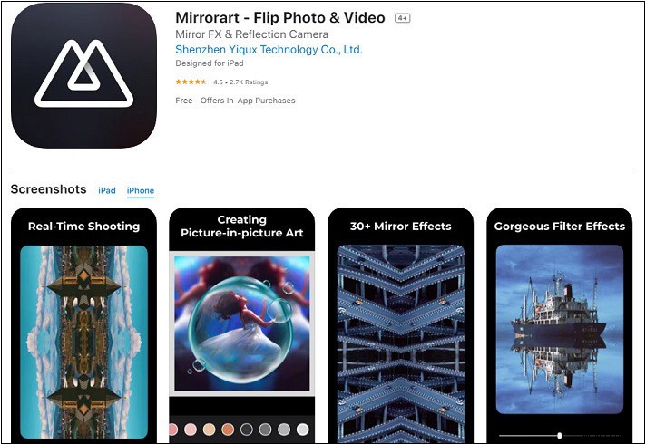Top 5 Best iPhone Apps for Mirror Effect Photos: Flip & Reflect Easily