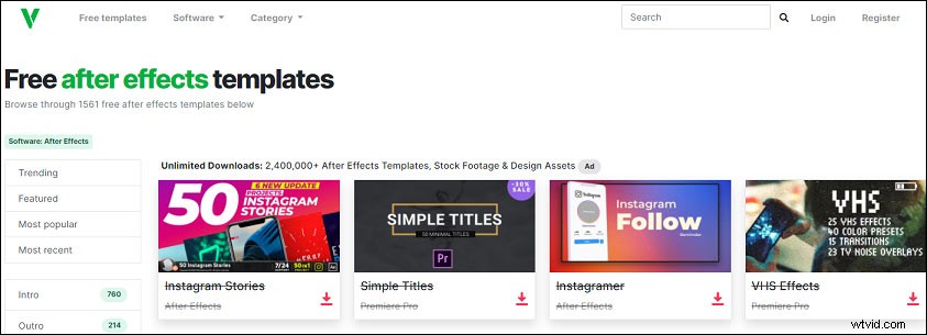 Top 6 Trusted Websites for Free Adobe After Effects Templates