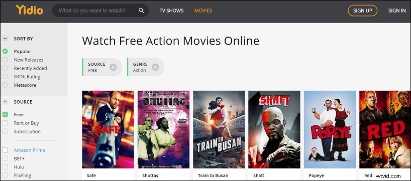 Top 5 Best Websites to Watch Free Action Movies Online