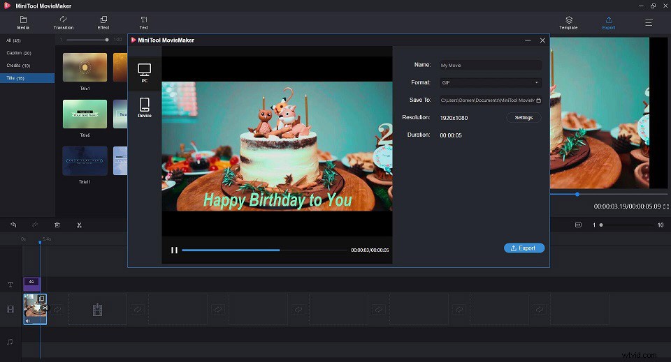 How to Create Funny Happy Birthday GIFs Easily with MiniTool MovieMaker