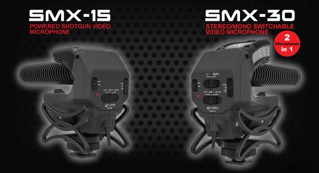Azden SMX-30 Stereo Mic & SMX-15 Powered Shotgun Microphone: Perfect for DSLR Video Shooters