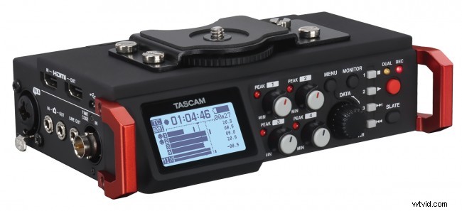 Tascam DR-701D: Professional Multi-Track Field Recorder with HDMI and Timecode Inputs