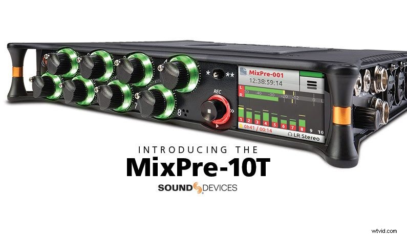 Sound Devices MixPre-10T: Professional 10-Input, 12-Track Recorder with Built-in Timecode