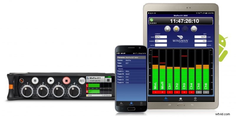 Sound Devices Wingman App Now Available on Android: Remote Control for 6-Series & MixPre Recorders