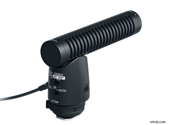 Canon DM-E1: Compact On-Camera Directional Microphone with Dual Stereo Modes