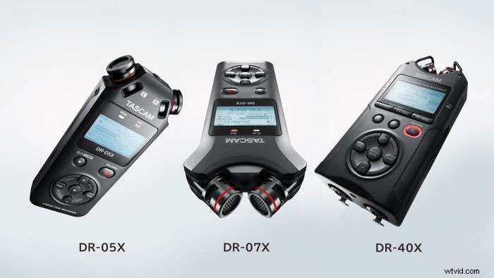 TASCAM Unveils DR-X Series: Professional Handheld Audio Recorders DR-05X, DR-07X & DR-40X